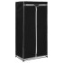Armarios 2 unidades negro 75x50x160