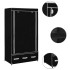 Armario de tela negro 87x49x159