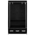 Armario de tela negro 87x49x159