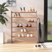 Mueble zapatero de madera contrachapada marrón 90x24x117 cm