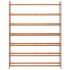 Mueble zapatero de madera contrachapada marrón 90x24x117