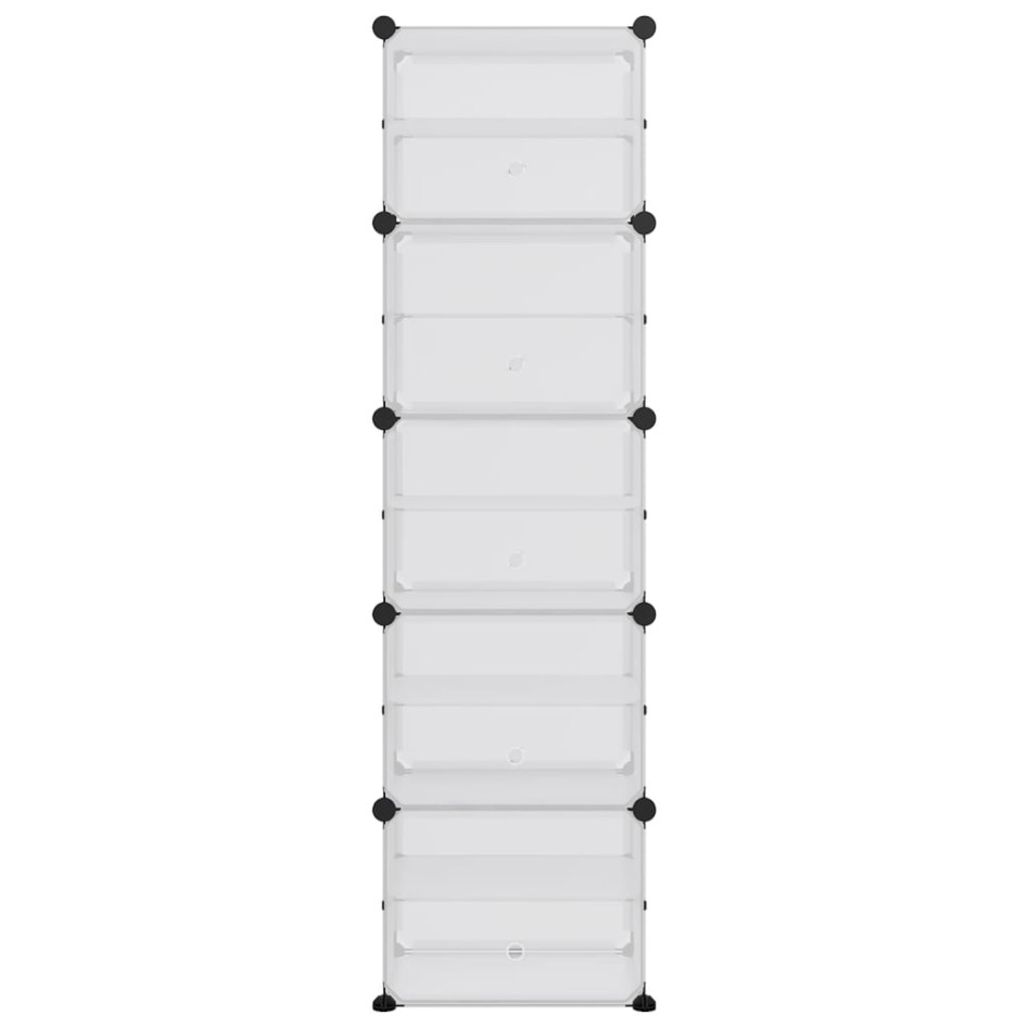 Zapatero PP transparente 44x31,5x153,5