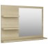 Espejo de baño madera contrachapada roble Sonoma 60x10,5x45