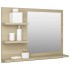 Espejo de baño madera contrachapada roble Sonoma 60x10,5x45