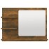 Espejo de baño madera contrachapada roble ahumado 60x10,5x45