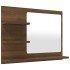 Espejo de baño madera contrachapada marrón roble 60x10,5x45