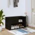 Mueble zapatero madera contrachapada negro 80x35x45