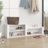 Mueble zapatero madera contrachapada blanco 150x35x45
