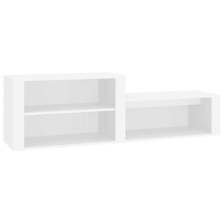 Mueble zapatero madera contrachapada blanco 150x35x45