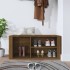 Mueble zapatero madera contrachapada marrón roble 100x35x45