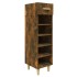 Mueble zapatero madera contrachapada roble ahumado 30x35x105