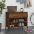 Mueble zapatero madera contrachapada roble marrón 70x36x60