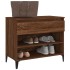 Mueble zapatero madera contrachapada roble marrón 70x36x60