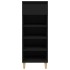 Mueble zapatero madera contrachapada negro 40x36x105