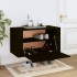 Mueble zapatero pared madera contrachapada negro 70x35x38