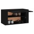 Mueble zapatero pared madera contrachapada negro 70x35x38