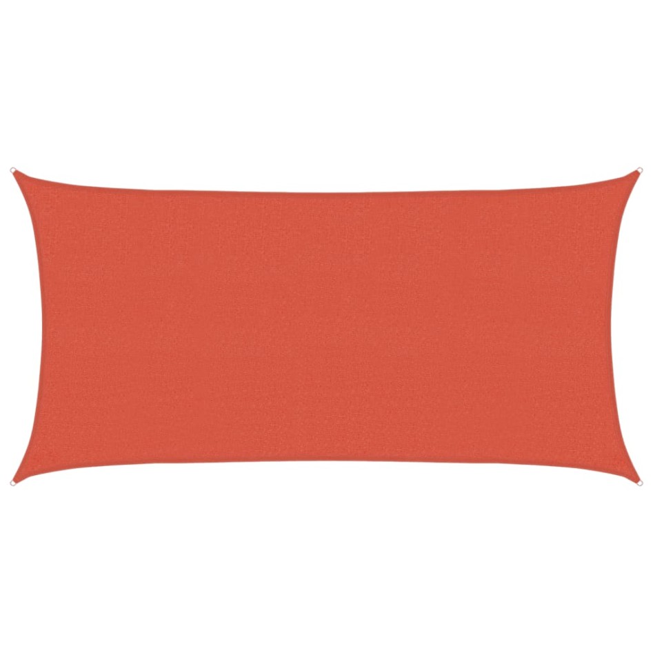 Toldo de vela HDPE terracota 160 g/m² 2,5x5