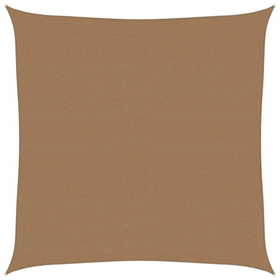 Toldo de vela HDPE gris taupe 160 g/m² 4x4