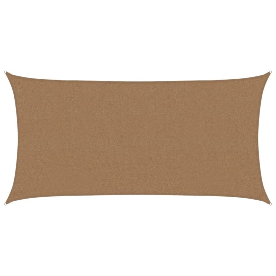 Toldo de vela gris taupe HDPE 160 g/m² 2,5x4,5