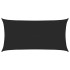Toldo de vela HDPE negro 160 g/m² 2,5x5