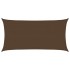 Toldo de vela HDPE marrón 160 g/m² 3x6