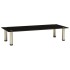 Mueble para TV de vidrio templado negro 80x35x17
