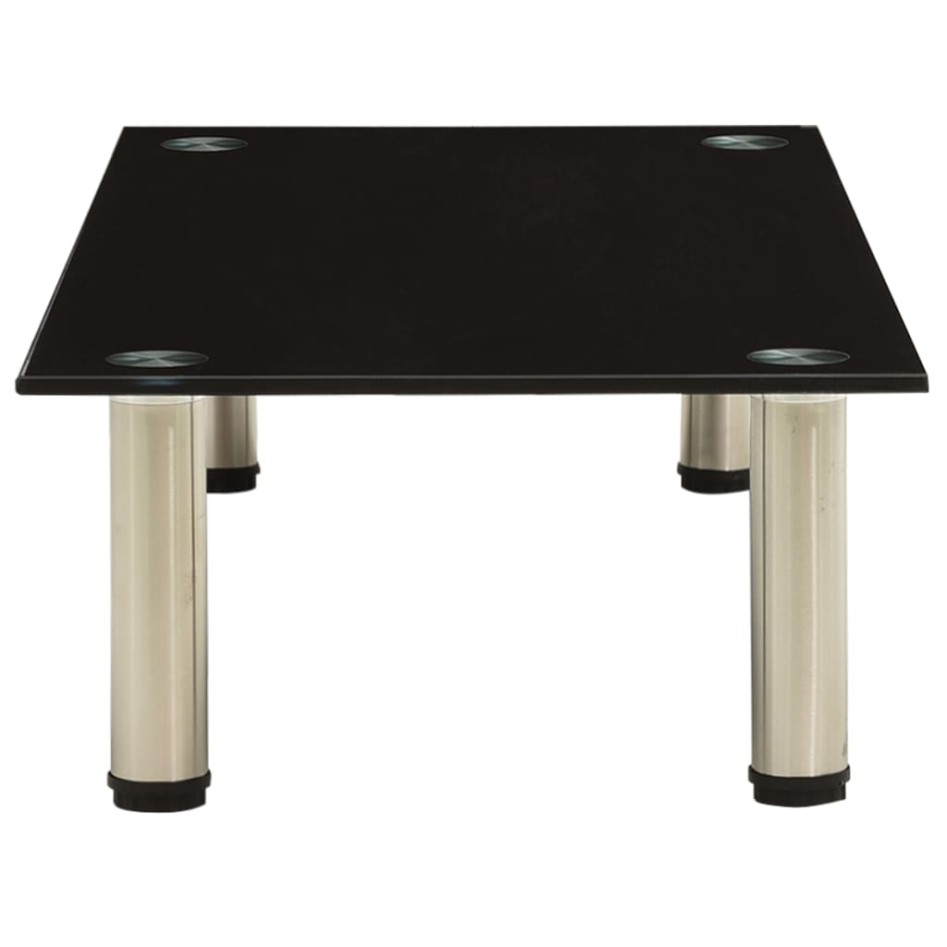 Mueble para TV de vidrio templado negro 80x35x17