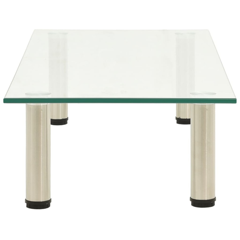 Mueble para TV de vidrio templado transparente 80x35x17