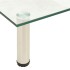Mueble para TV de vidrio templado transparente 80x35x17