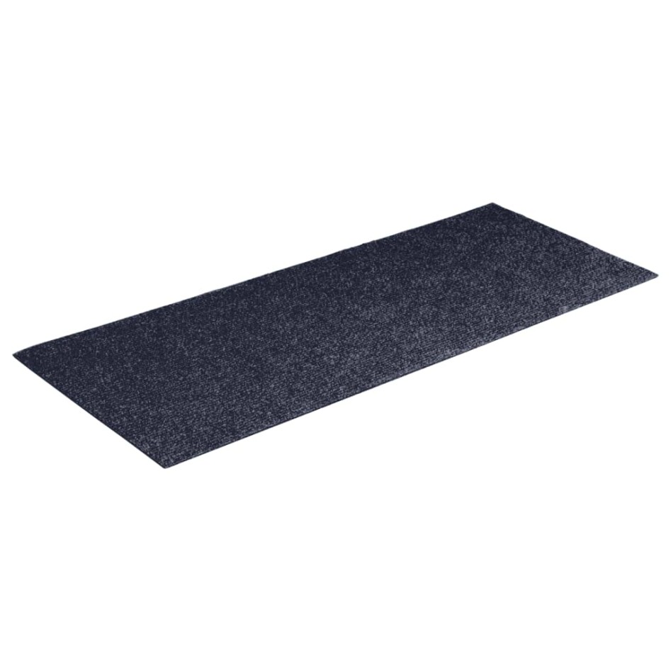 Alfombrilla autoadhesiva escalera 15 uds gris azul 60x25