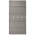 Alfombra de exterior de tejido plano rayas negras 100x200