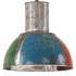Lámpara colgante industrial redonda multicolor E27 25 W 28,5