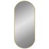 Espejo de pared ovalado dorado 80x35