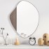 Espejo de pared plateado 60x50