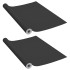 Láminas autoadhesivas muebles 2 uds PVC negro 500x90