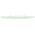 Estantes esquina 2 uds soportes cromados vidrio blanco 25x25