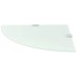 Estantes esquina 2 uds soportes cromados vidrio blanco 25x25