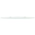 Estantes esquina 2 uds soportes cromados vidrio blanco 25x25