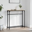 Mesa consola madera de ingeniería roble Sonoma 75x19,5x75 cm
