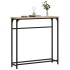 Mesa consola madera de ingeniería roble Sonoma 75x19,5x75