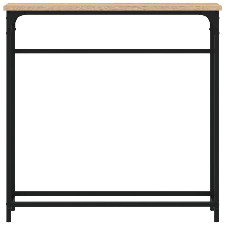 Mesa consola madera de ingeniería roble Sonoma 75x19,5x75