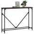 Mesa consola madera de ingeniería marrón roble 102x22,5x75