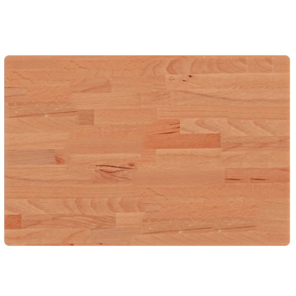 Tablero rectangular de madera maciza de haya 60x40x2,5