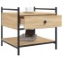 Mesa de centro madera de ingeniería roble Sonoma 50x50x50
