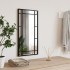 Espejo de pared rectangular de hierro negro 30x60