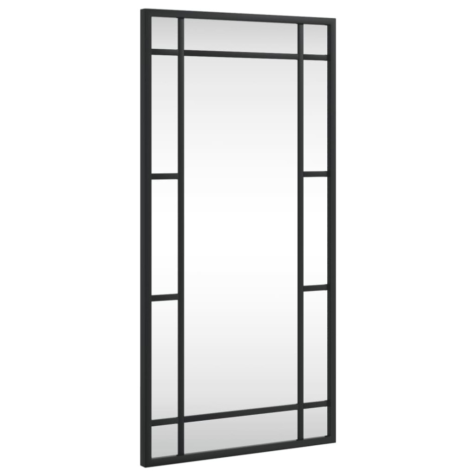 Espejo de pared rectangular de hierro negro 30x60
