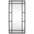Espejo de pared rectangular de hierro negro 30x60