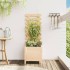 Jardinera con estantería madera maciza pino 39x39,5x114