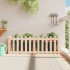 Arriate elevado jardín con valla madera maciza pino