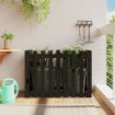 Arriate elevado jardín con valla madera pino negro 100x50x70cm